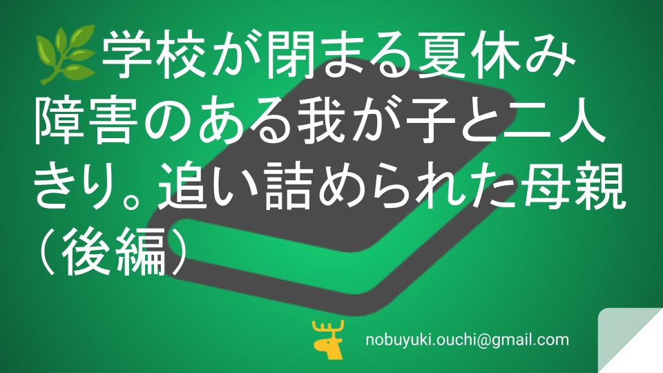🌿学校が閉まる夏休み障害のある我が子と二人きり。追い詰められた母親が学校がないなら作ればいい！と動いた結果、町中のおじいちゃんまで巻き込む大騒動になった話（後編）